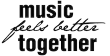 Music feels better together logo
